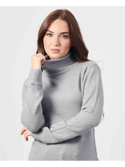 Yes Zee women's turtleneck with allover glitter YES ZEE | M048-BT000809